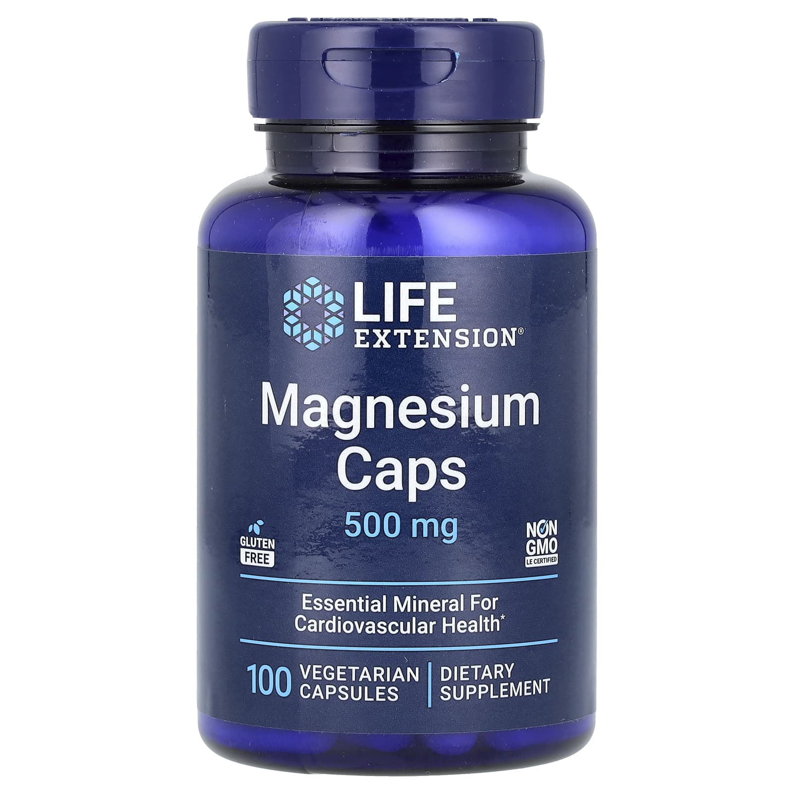 Life Extension, 鎂膠囊，500 毫克，100 粒素食膠囊