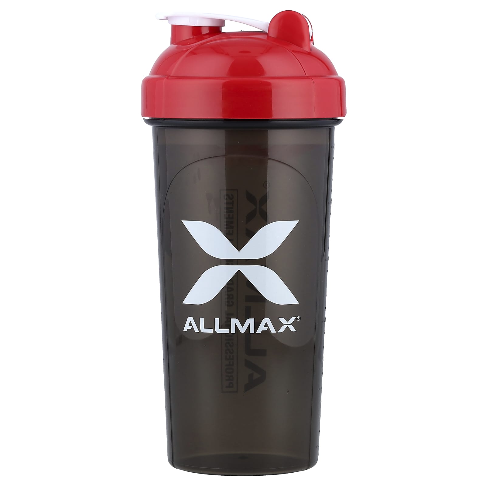 ALLMAX, 防漏搖杯，黑色/紅色，25 盎司（700 毫升）