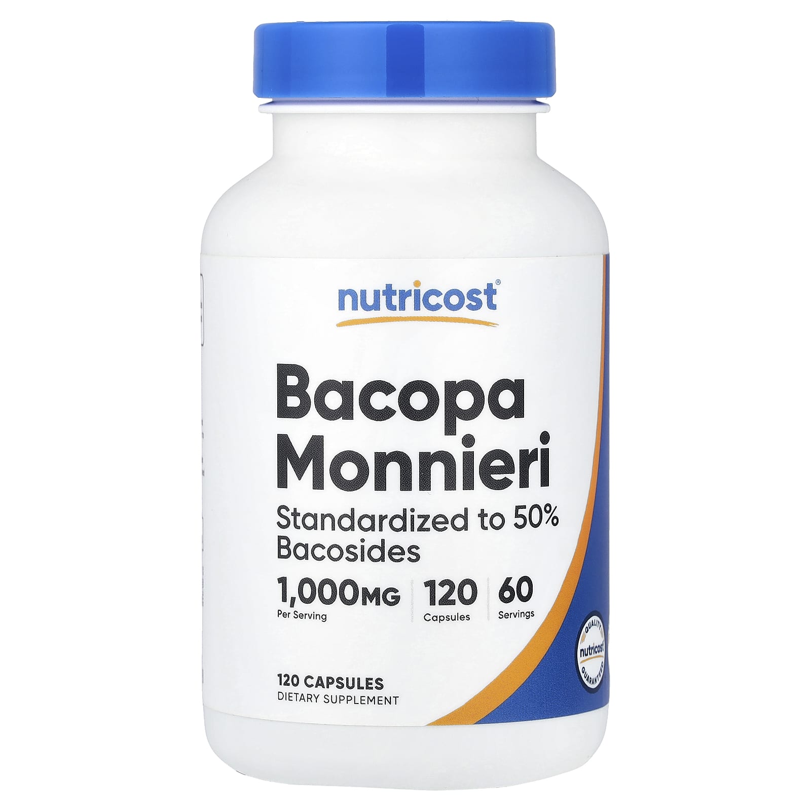Nutricost, 假馬齒莧，1000 毫克，120 粒膠囊（每粒膠囊 500 毫克）