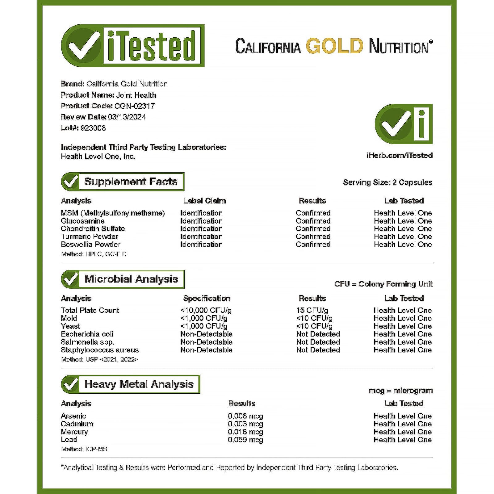 California Gold Nutrition, 運動，關節健康，含 MSM（甲基磺醯甲烷）、殼糖胺鹽酸鹽、硫痠軟骨素、薑黃和乳香，90 粒素食膠囊
