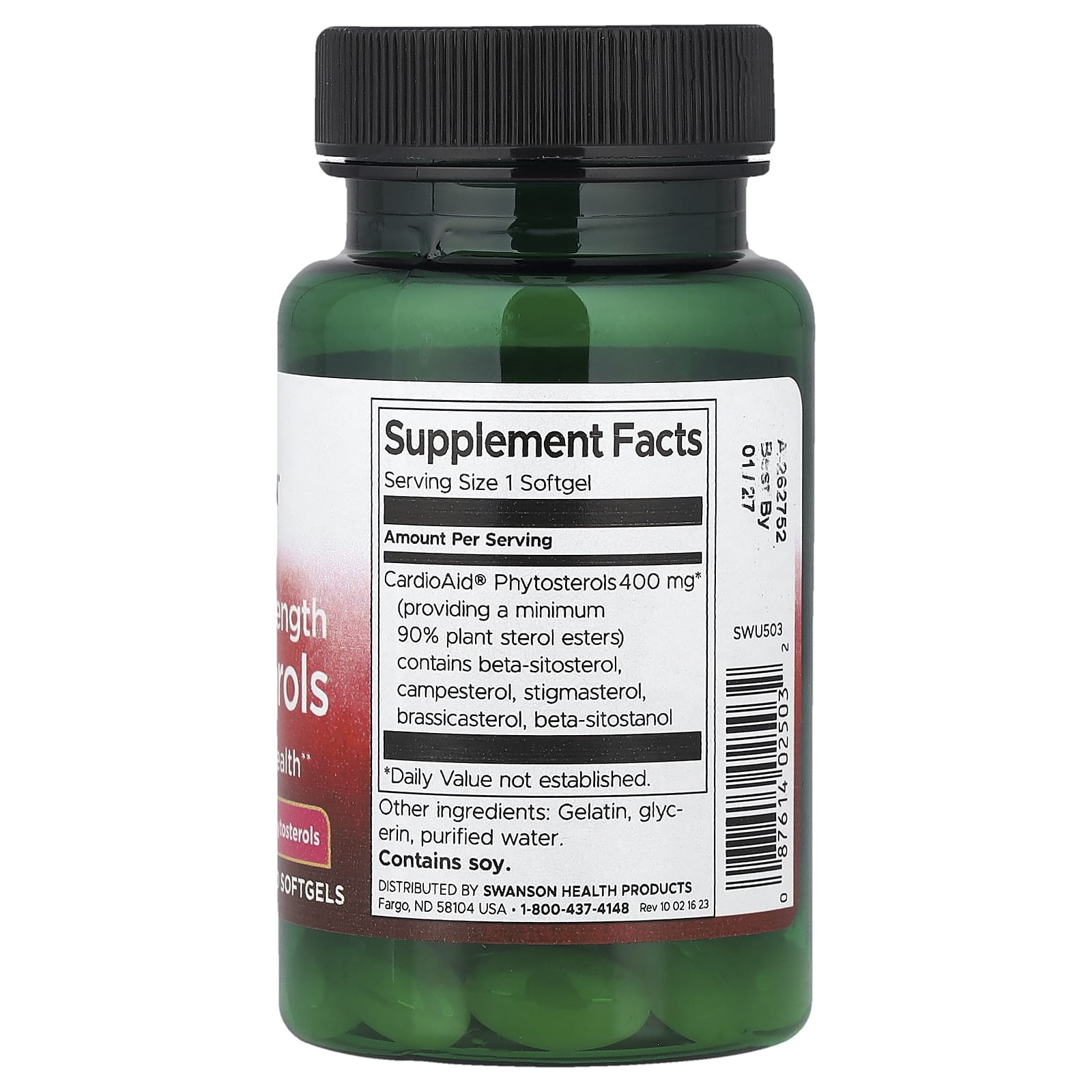 Swanson Vitamins, 植物甾醇，特強型，60 粒軟膠囊