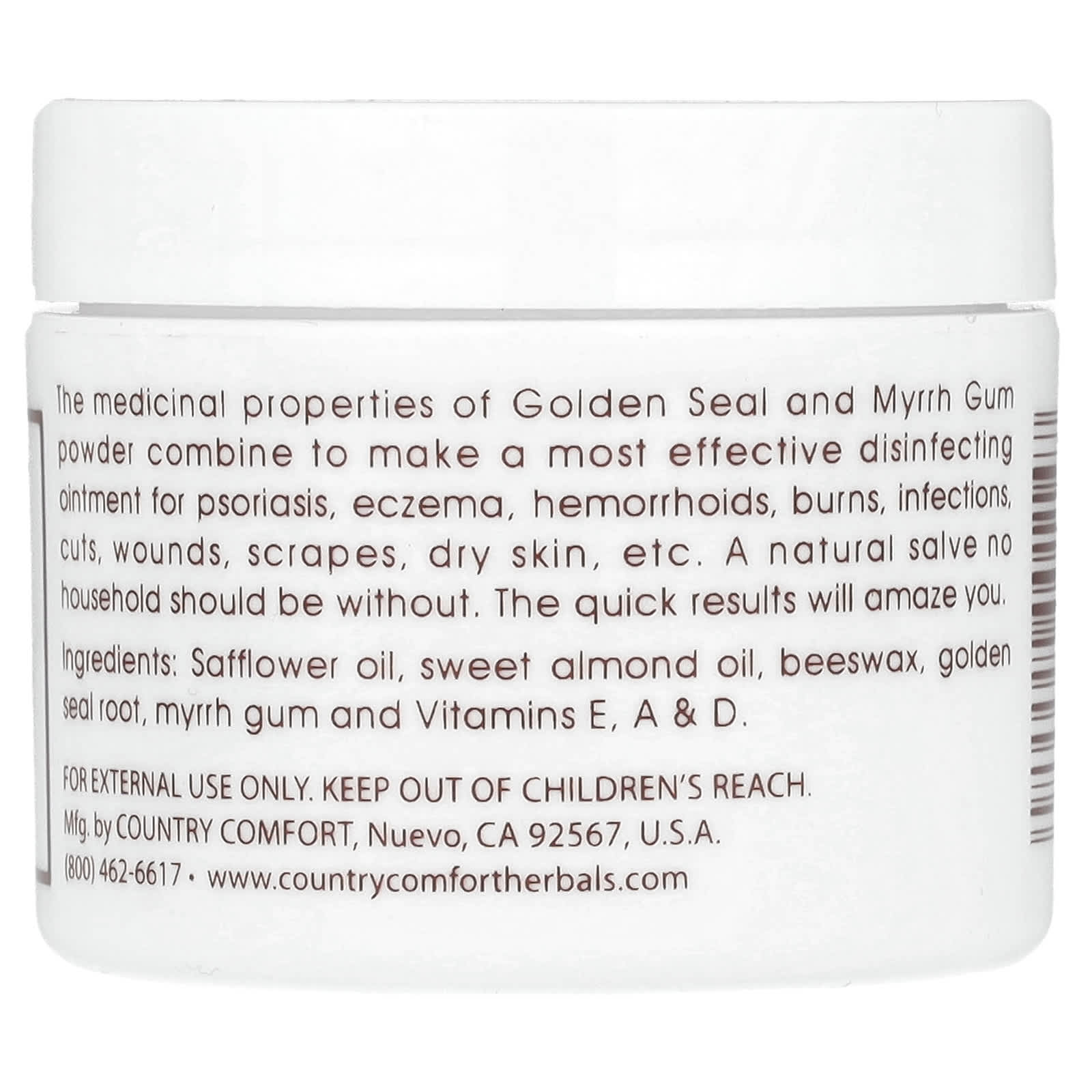 Country Comfort, Herbal Savvy，白毛莨 - 沒方劑，2 盎司（57 克）