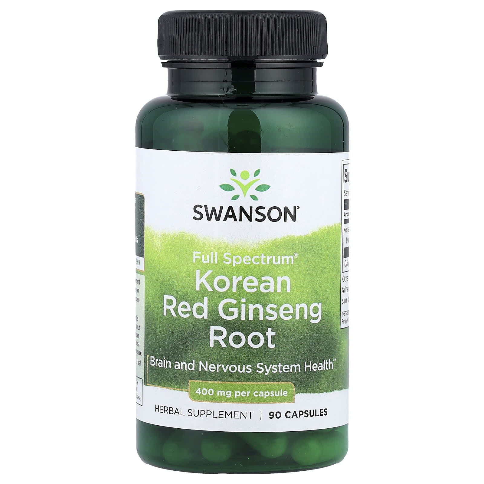 Swanson Vitamins, 多面®高麗紅參根，400 毫克，90 粒膠囊