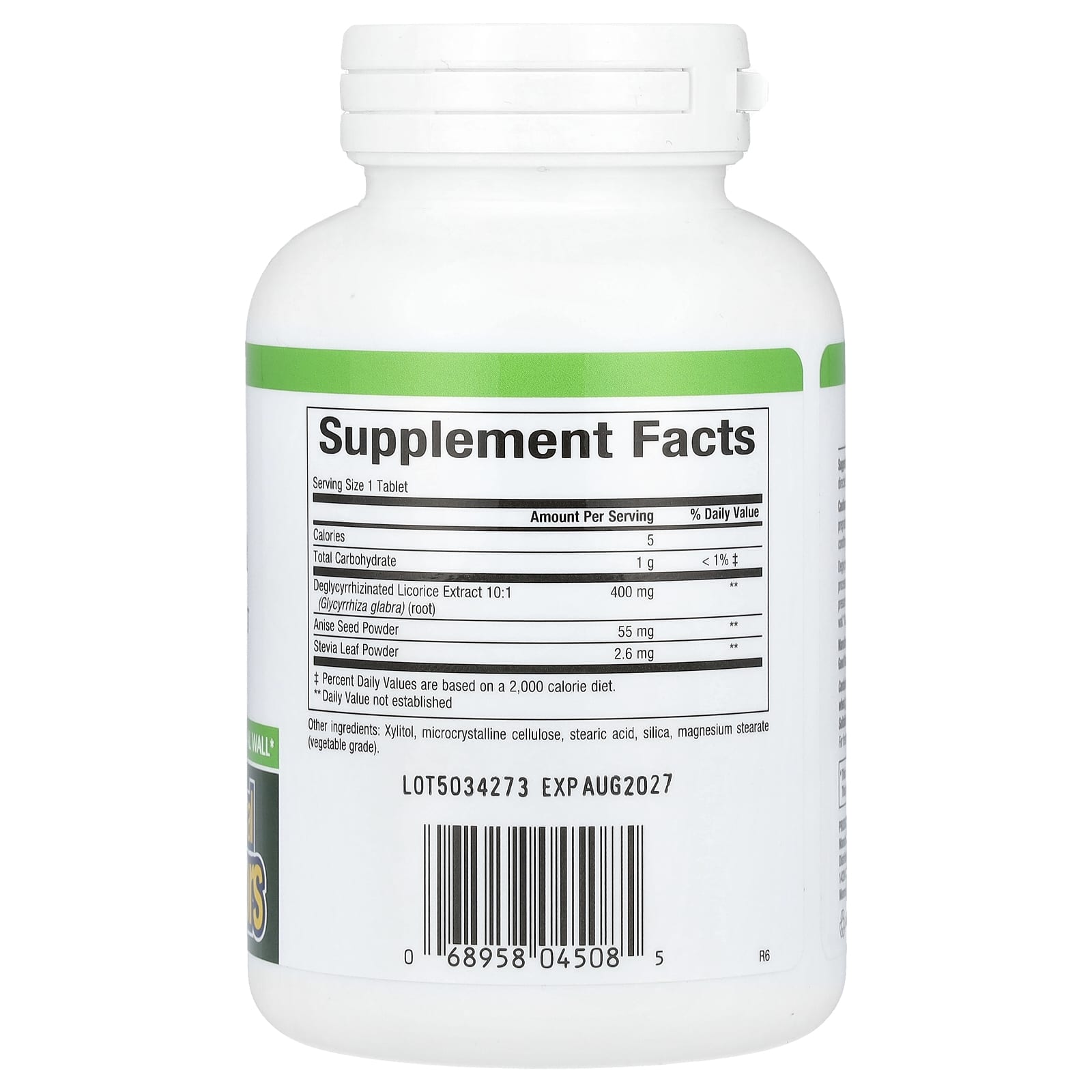 Natural Factors, 去甘草酸甘草根提取物, 90粒咀嚼片