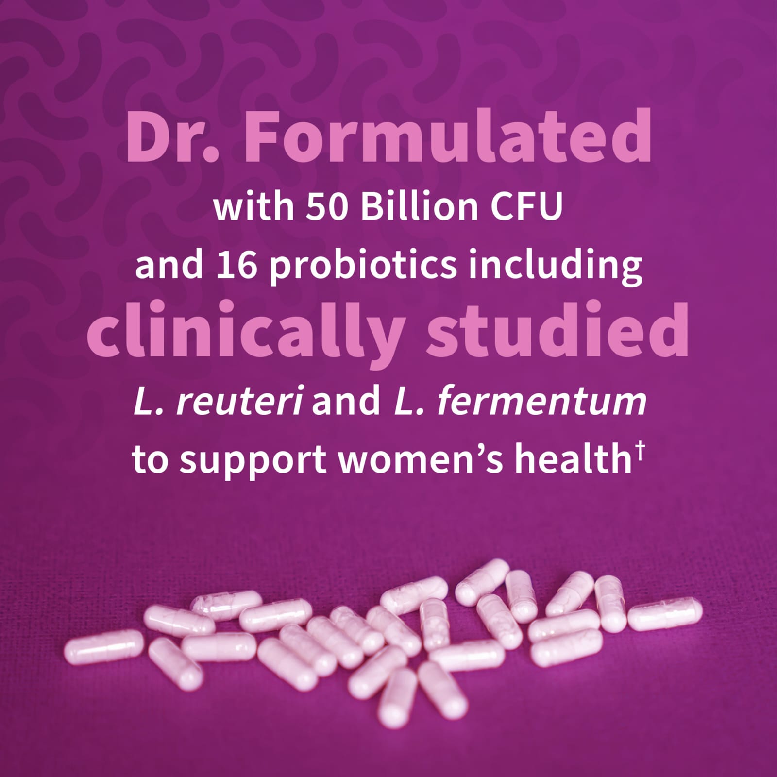 Garden of Life, Dr. Formulated 益生菌，女性每日一次，500 億，30 粒素食膠囊