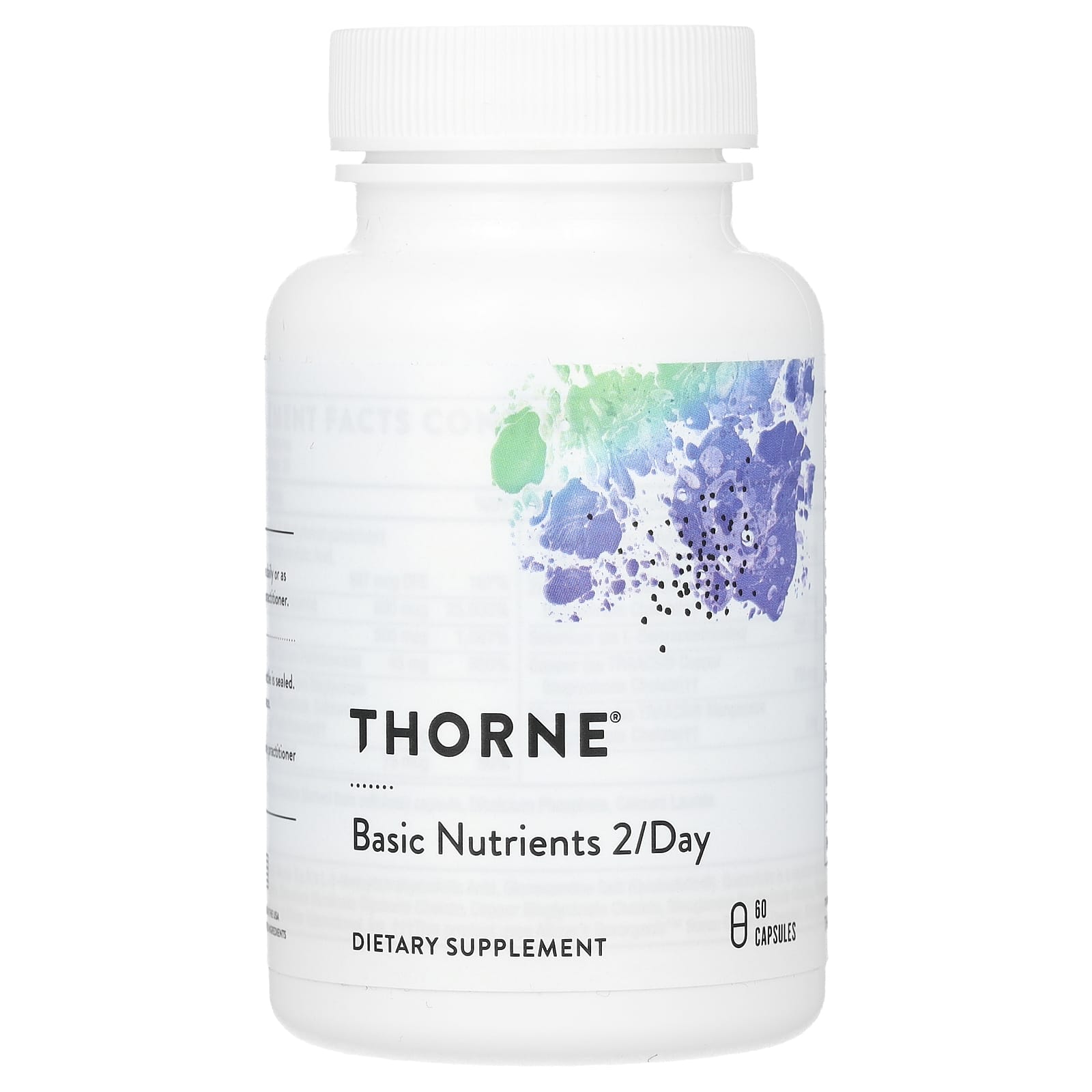 Thorne, 基本營養素每天 2 粒，60 粒膠囊