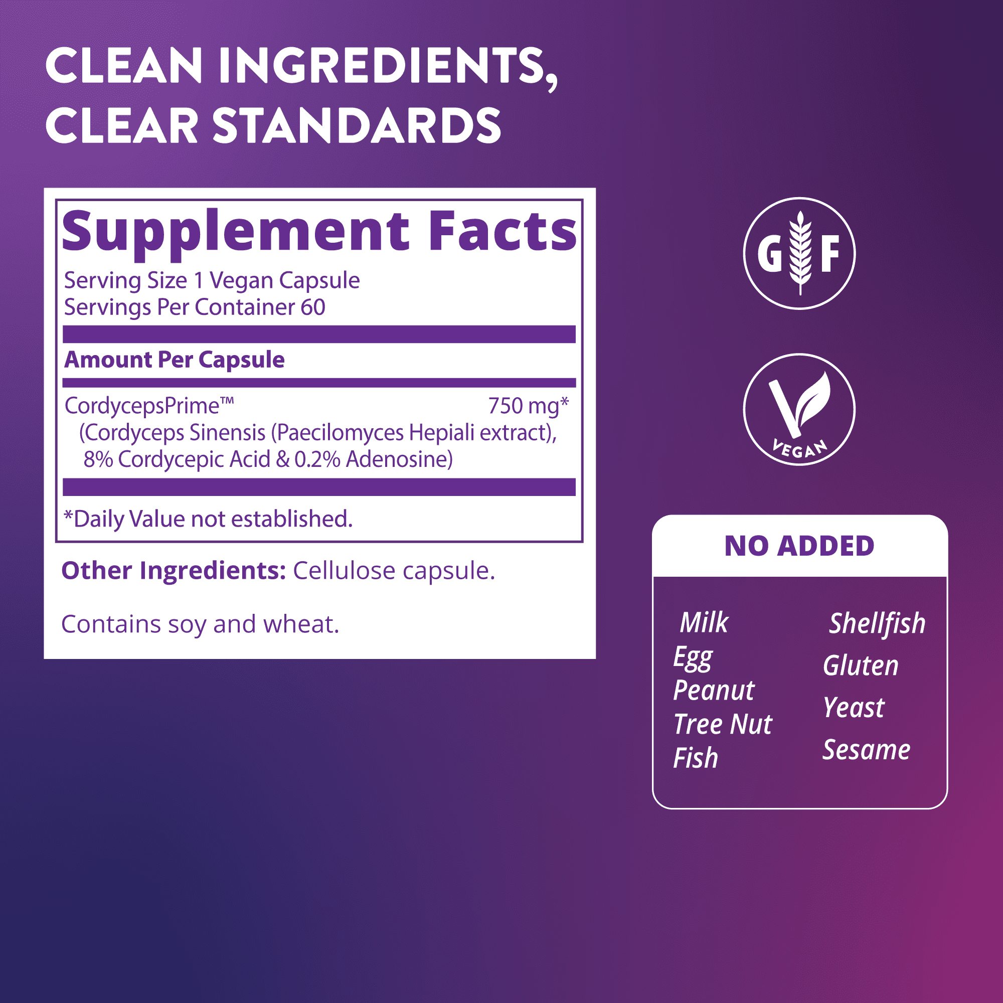 MRM Nutrition, 蟲草 CS-4 菌株全素膠囊，60 粒（每粒 750 毫克）