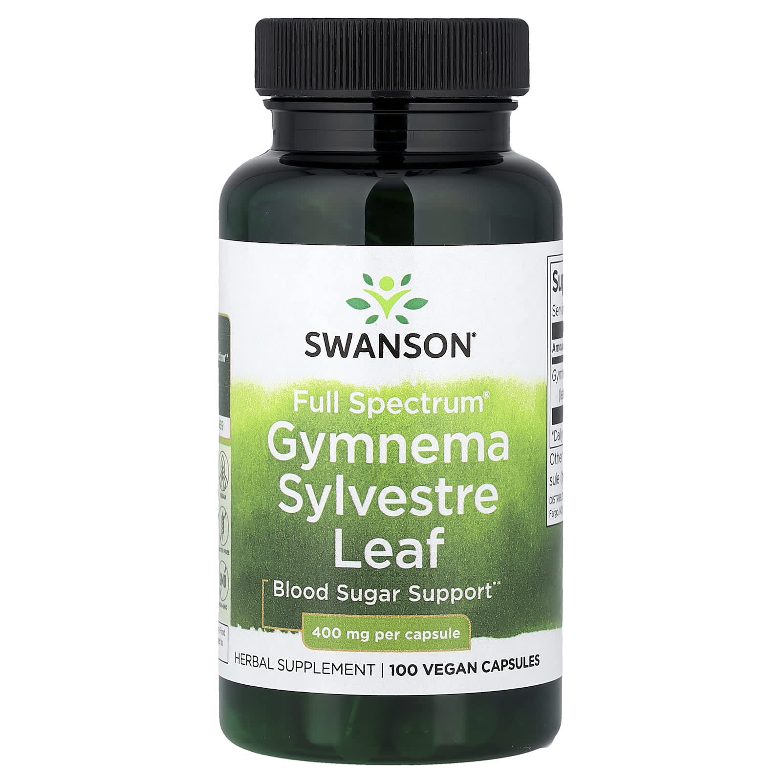 Swanson Vitamins, 多面® 匙羹藤葉，400 毫克，100 粒全素膠囊
