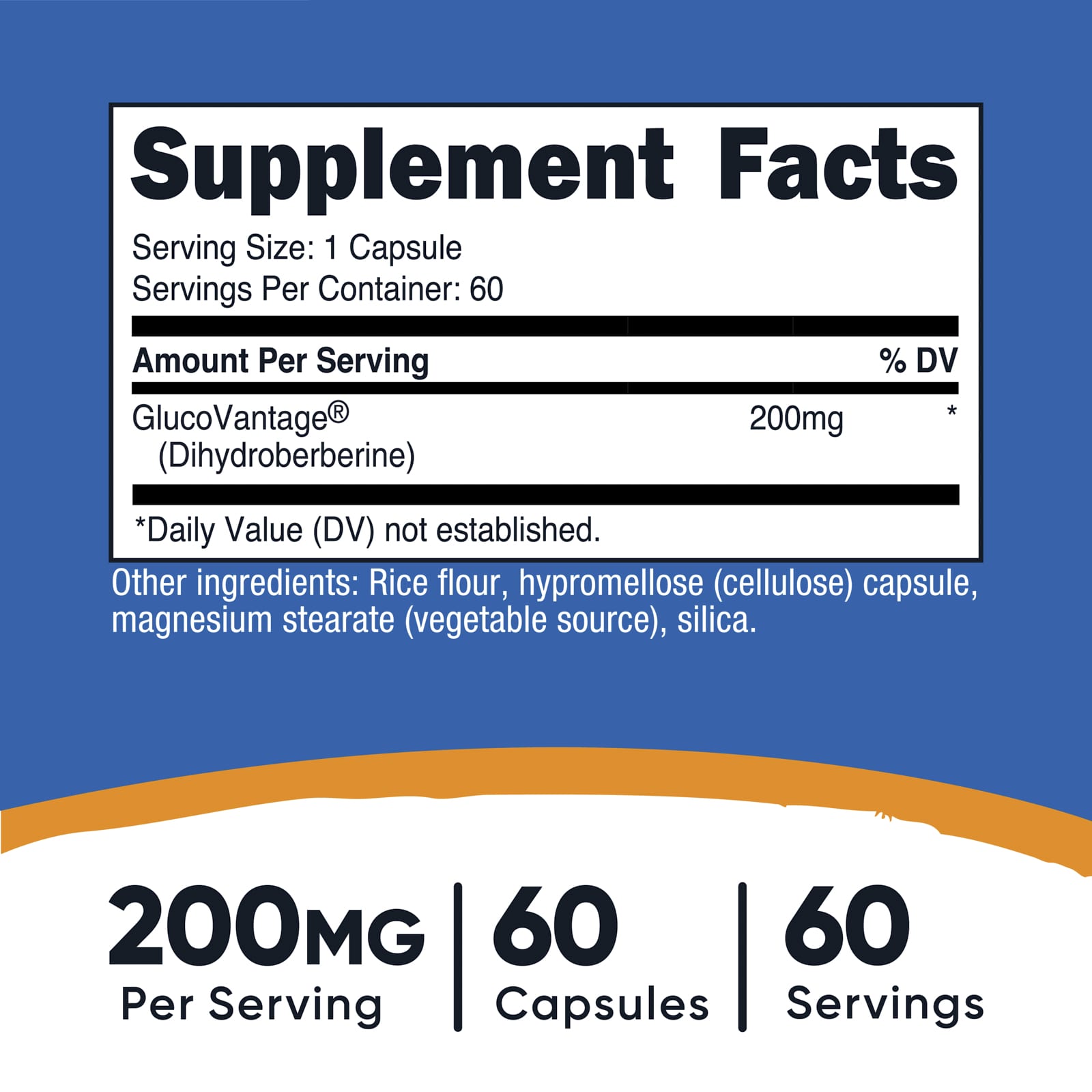 Nutricost, 二氫小檗鹼，200 毫克，60 粒膠囊