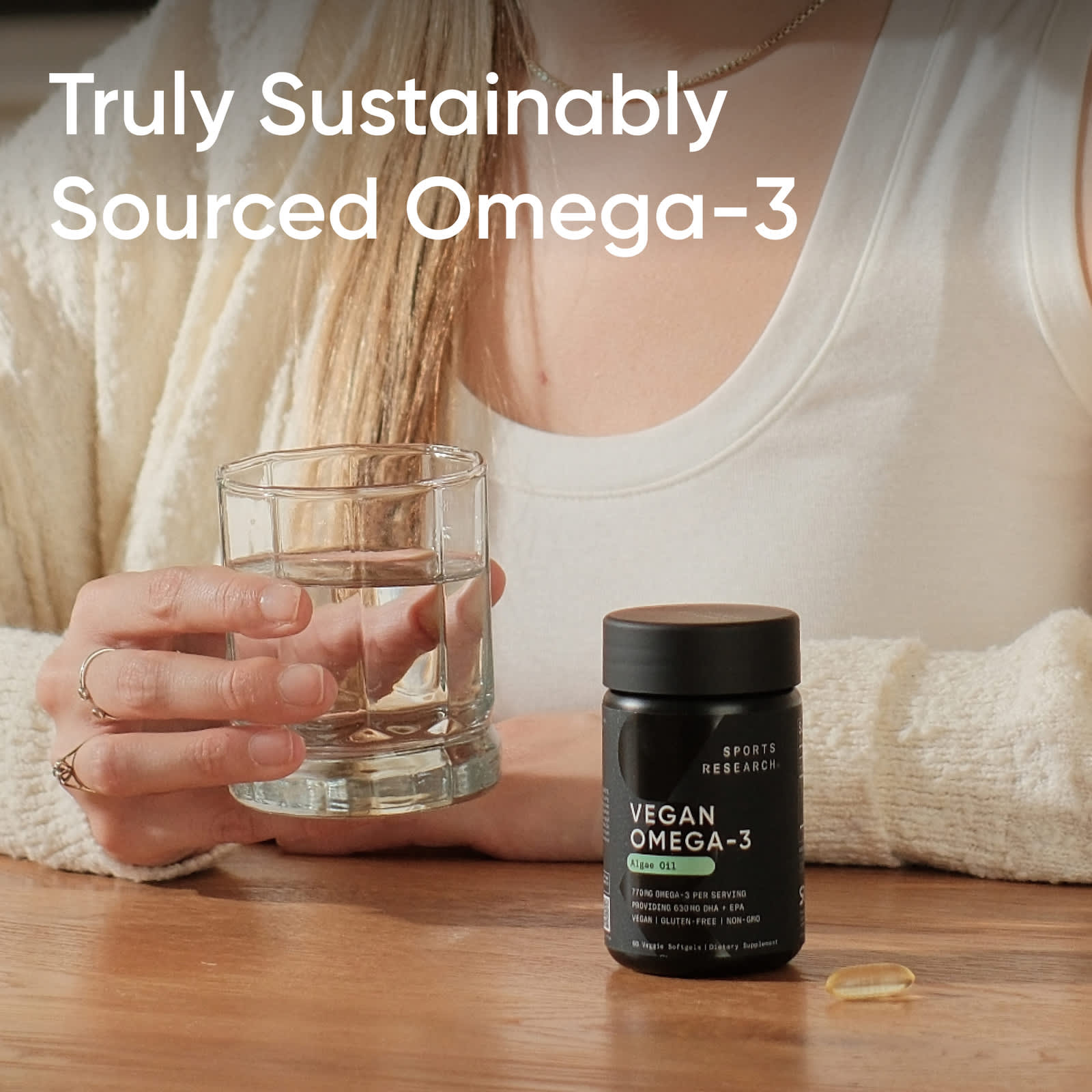 Sports Research, 素食 Omega-3，60 粒軟膠囊