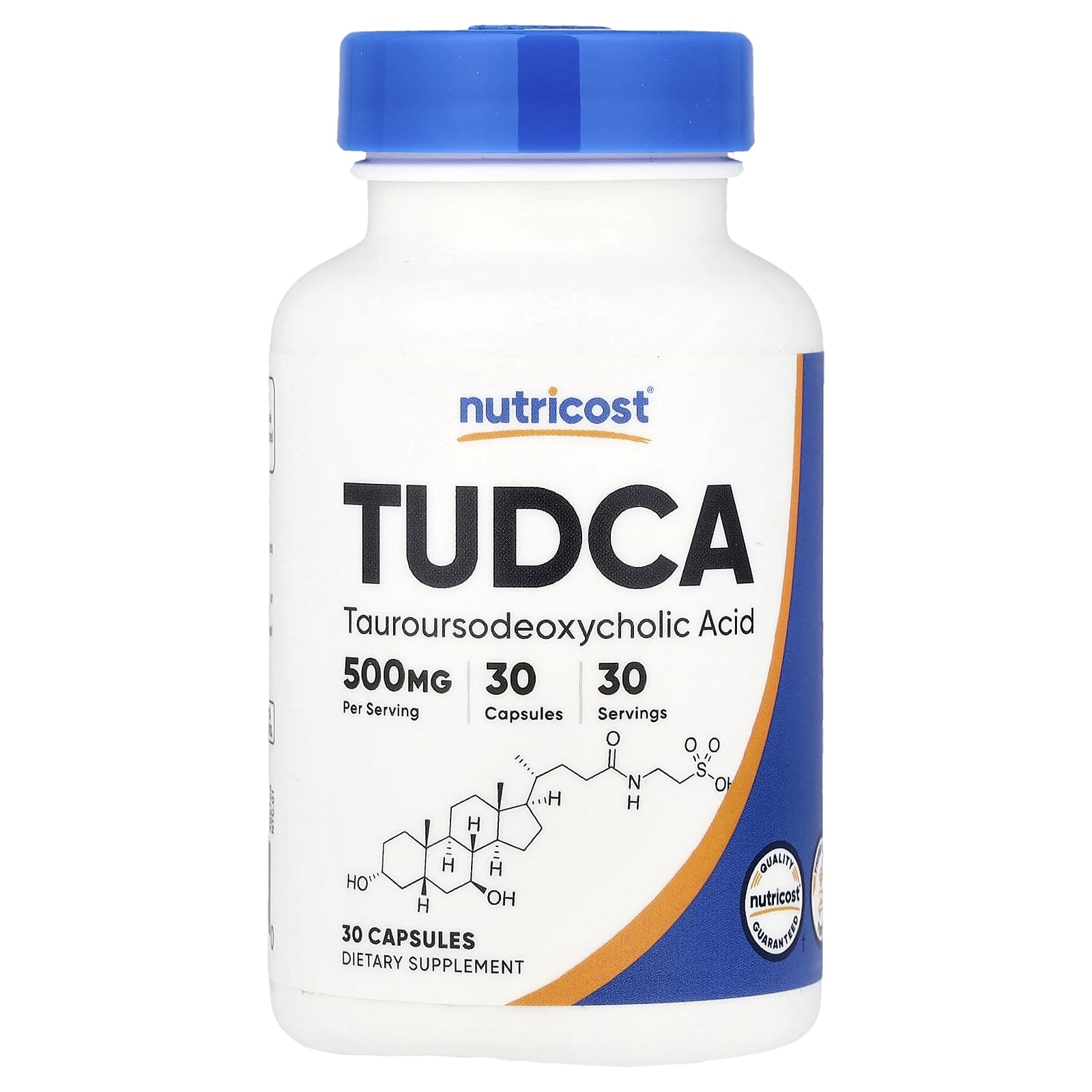 Nutricost, 牛磺熊去氧膽酸（TUDCA），500 毫克，30 粒膠囊
