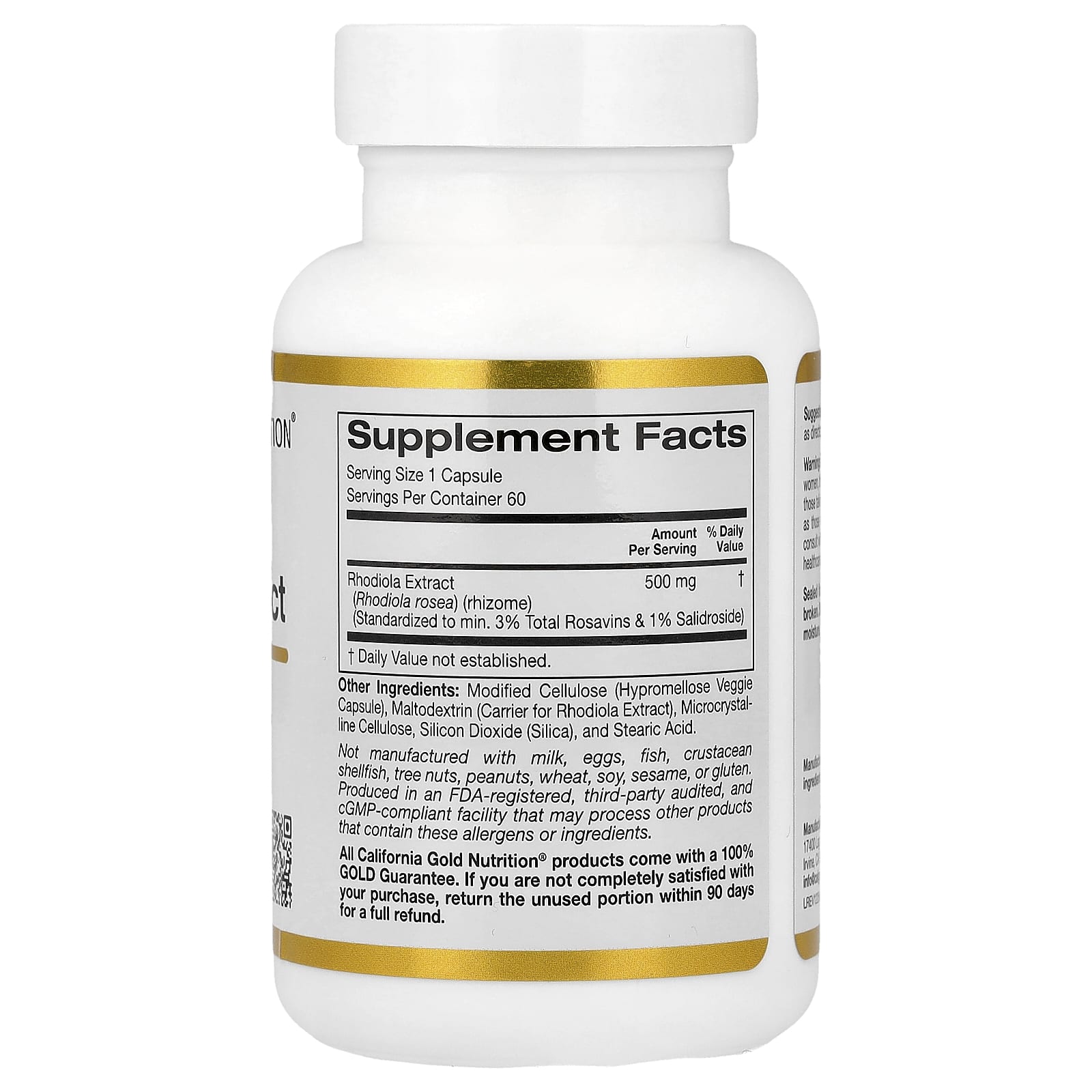 California Gold Nutrition, 掃羅瑪布爾提取物，500 毫克，60 粒素食膠囊