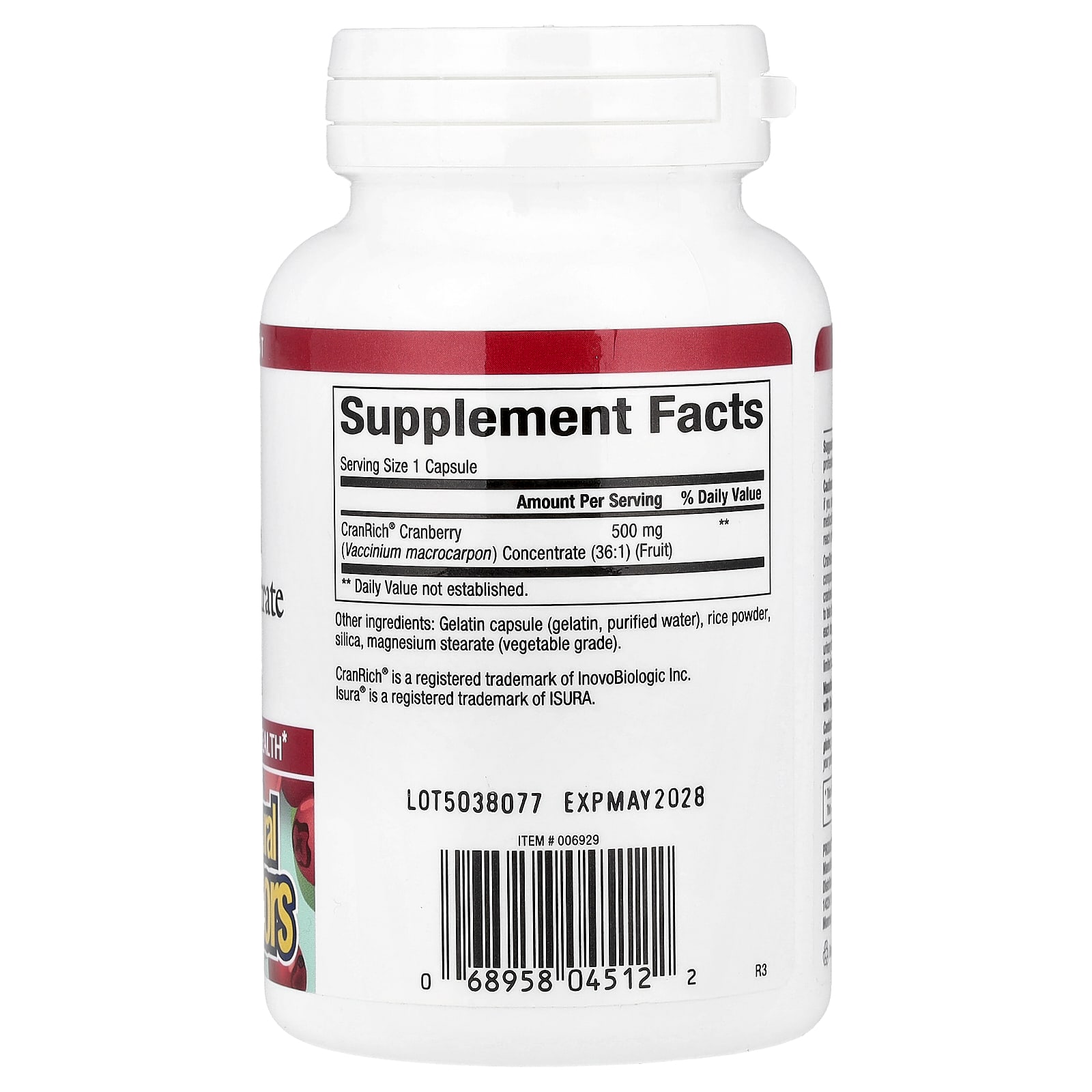 Natural Factors, CranRich® 高濃度蔓越莓，特強型，500 毫克，90 粒膠囊