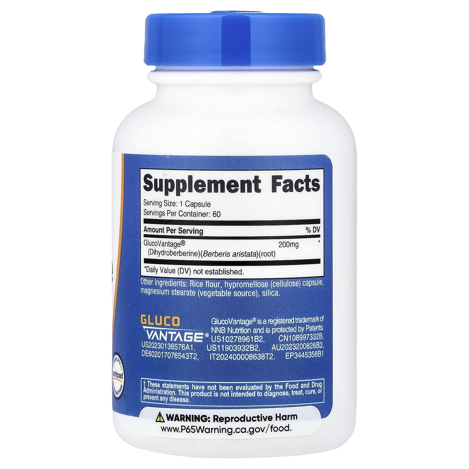 Nutricost, 二氫小檗鹼，200 毫克，60 粒膠囊