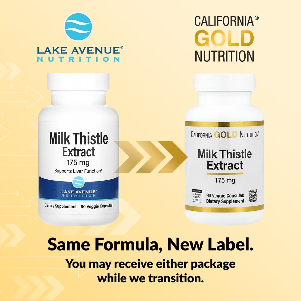 California Gold Nutrition, 水飛薊提取物，175 毫克，90 粒素食膠囊
