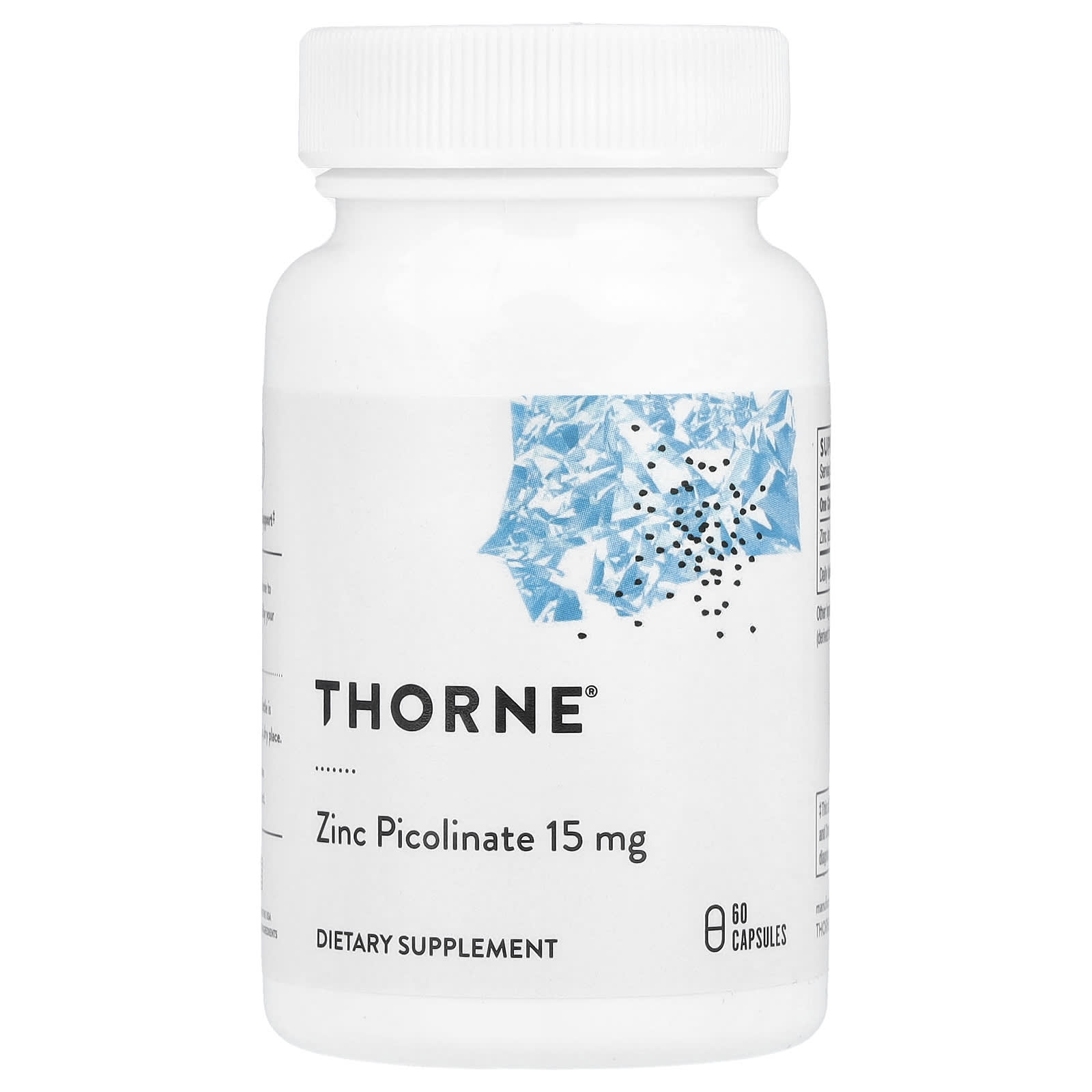 Thorne, 吡啶甲酸鋅，15毫克，60膠囊