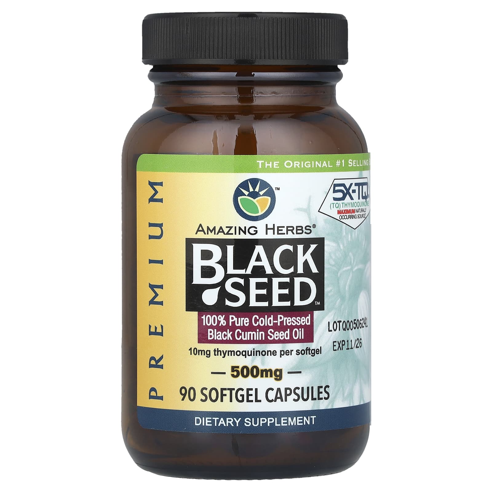 Amazing Herbs, 黑籽™，90 粒軟膠囊膠囊