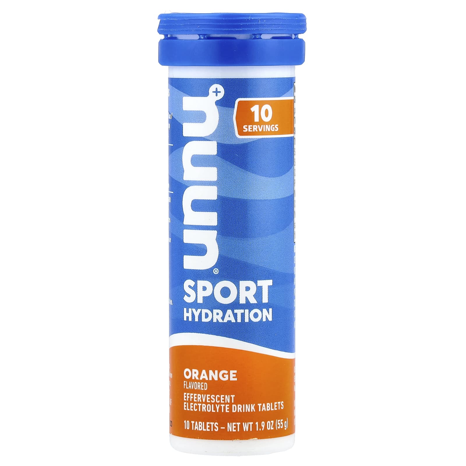 Nuun, 運動補水，泡騰電解質飲品片，橙味，10 片
