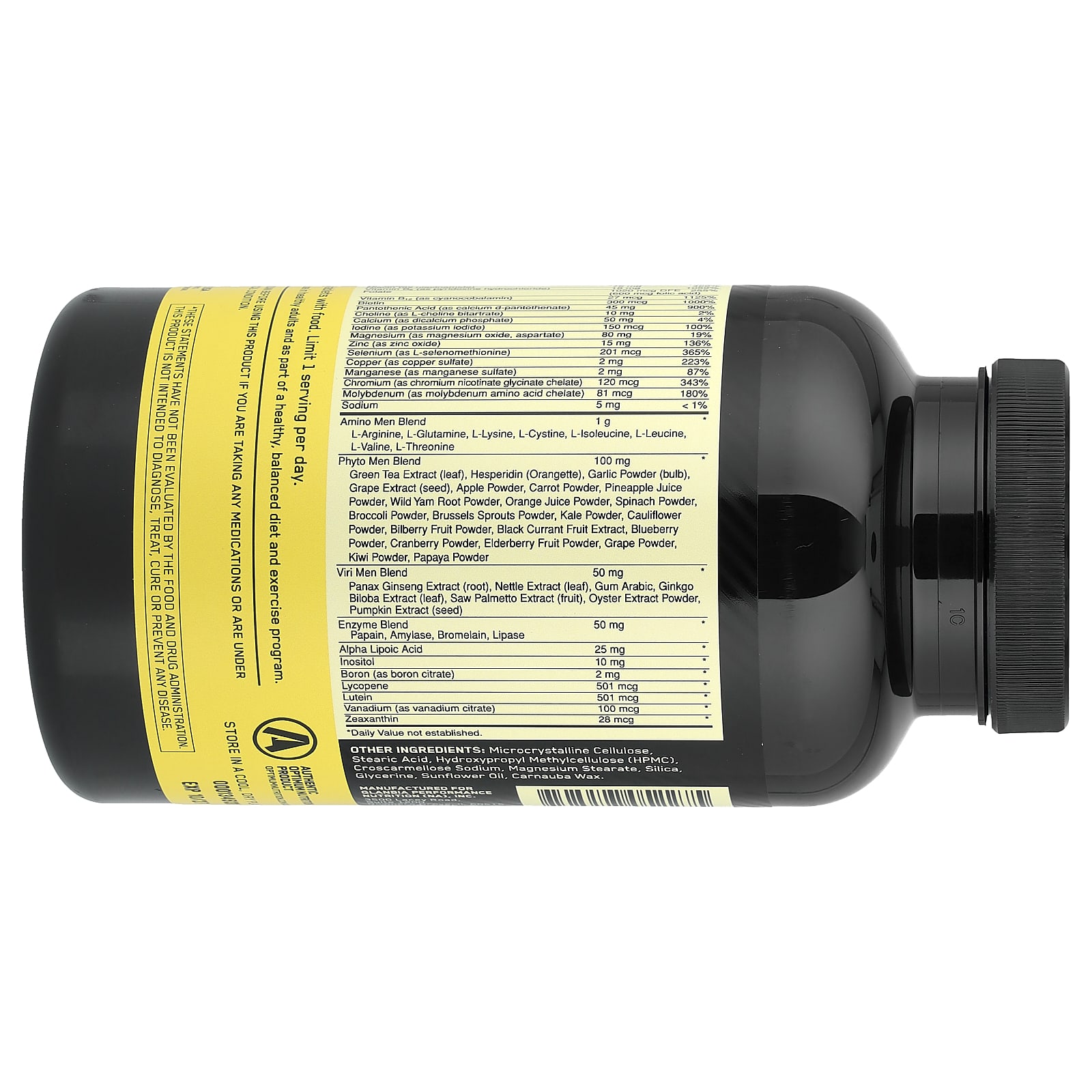 Optimum Nutrition, Opti-Men 男性複合維他命，150 片