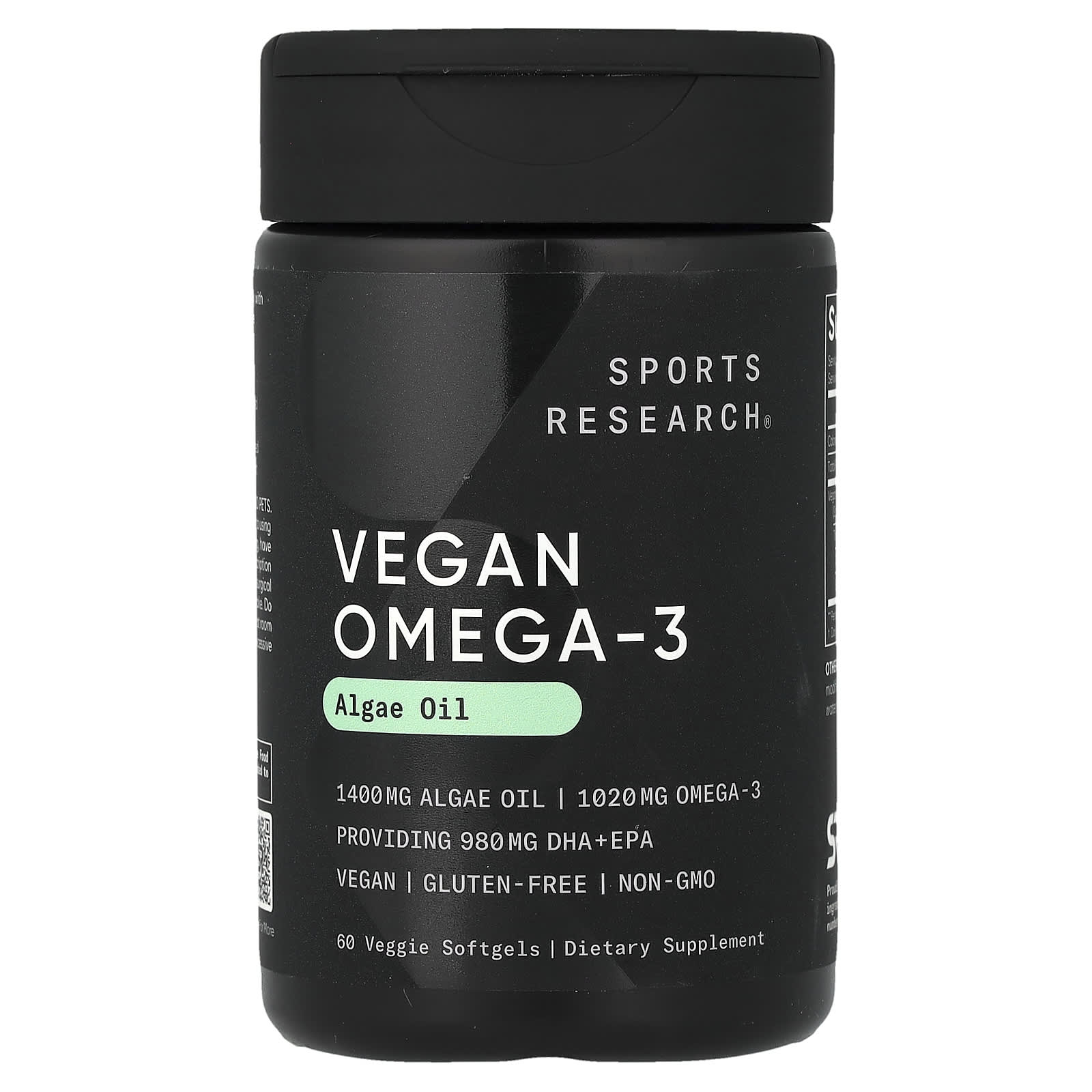Sports Research, 素食 Omega-3，60 粒軟膠囊