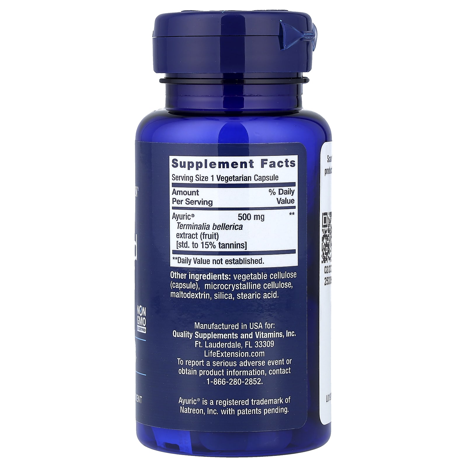 Life Extension, 尿酸調節素食膠囊，60 粒裝