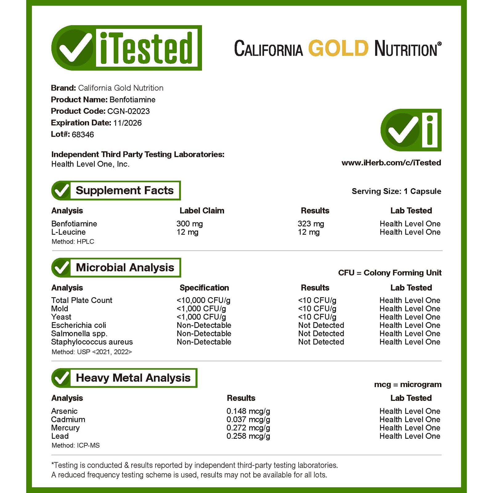 California Gold Nutrition, 苯磷硫胺，300 毫克，90 粒素食膠囊