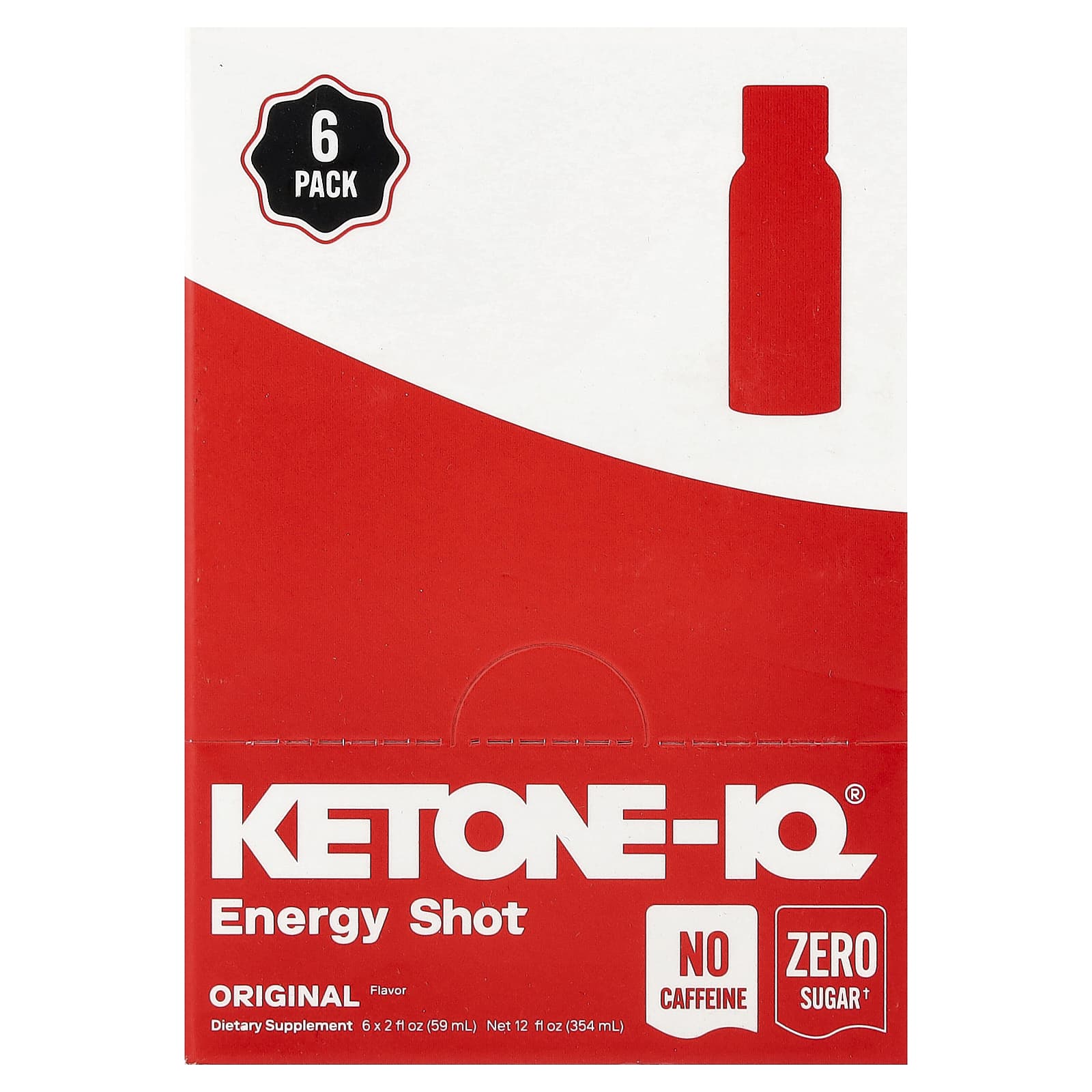 Ketone-IQ, Classic Multiserving，6 瓶，每瓶 2 液量盎司（59 毫升）