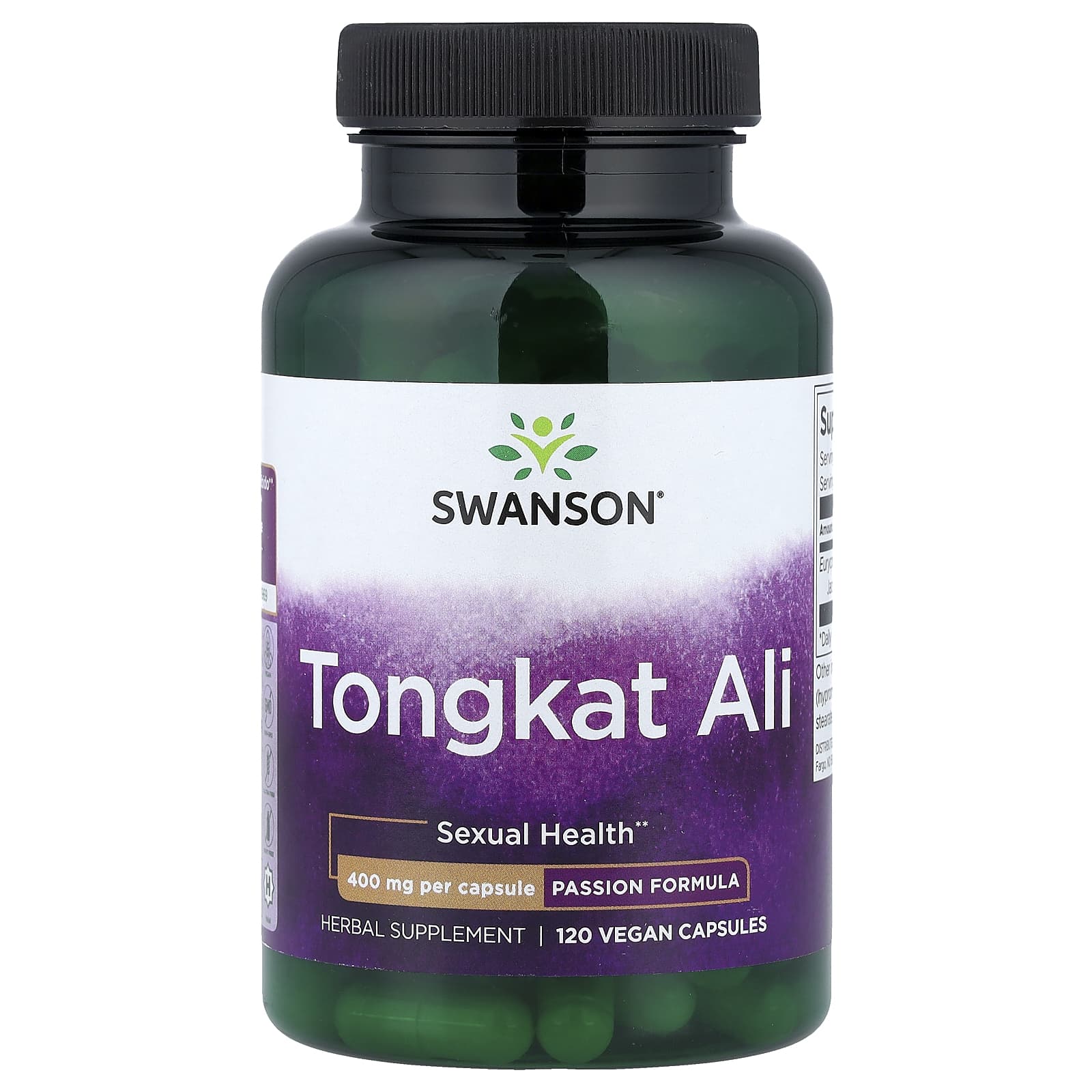 Swanson Vitamins, 東革阿里，400 毫克，120 粒全素膠囊