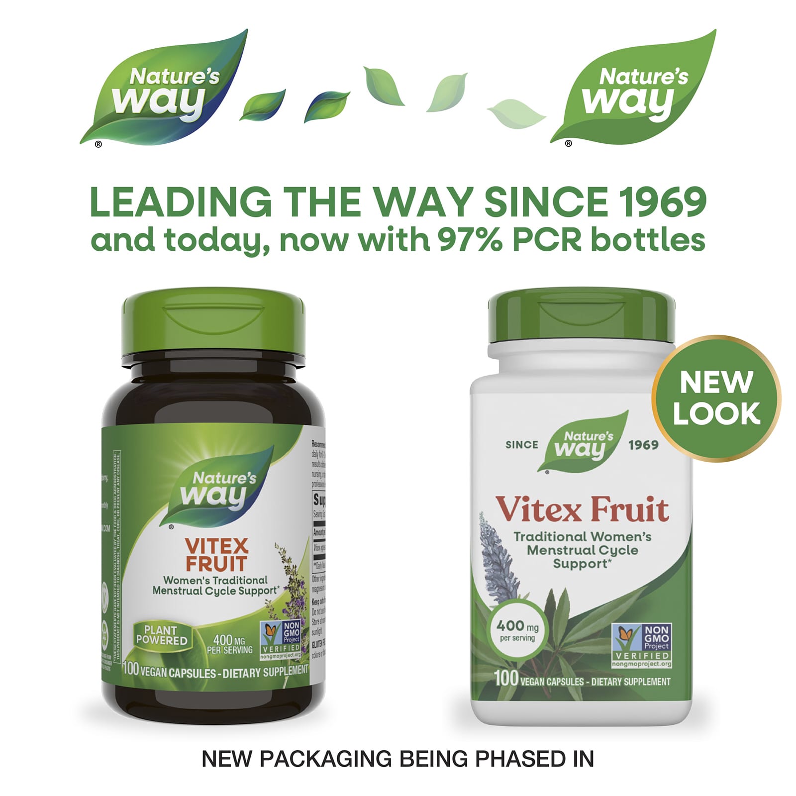 Nature's Way, 聖潔莓純素食膠囊，400 毫克，100 粒